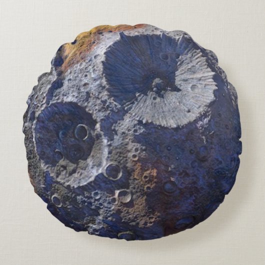 Scouting Mission to Asteroid 16 Psyche Rond Kussen (Voorkant)