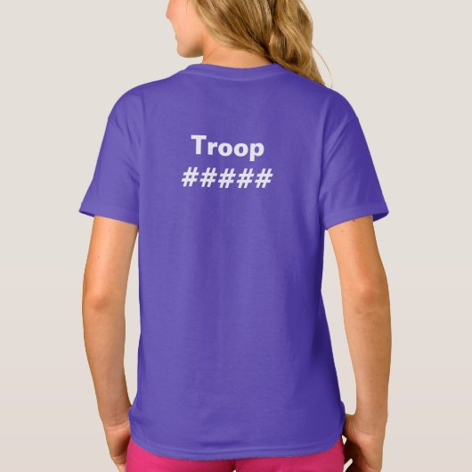 Scouting Shirt - Blijf kalm Ik heb koekjes (Achterkant)