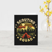 Scouting Squad  Scouts Camping Boy Hiking S Kaart (Gele Bloem)