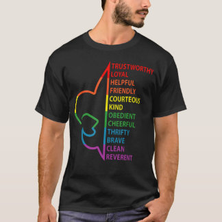Scouting Wet Scouting Kamperen Regenboog T-shirt