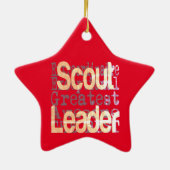 Scoutleader Extraordinaire Keramisch Ornament (Achterkant)