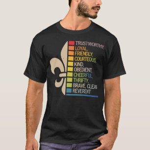Scoutleider Scouting Kampvuur Kampeertent T-shirt