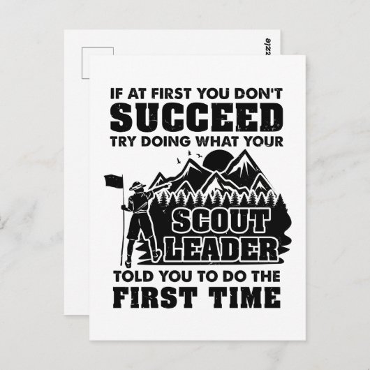 Scoutlezer Briefkaart (Voorkant / Achterkant)