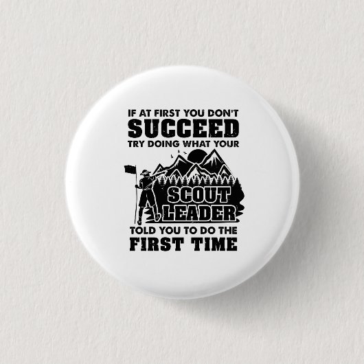 Scoutlezer Ronde Button 3,2 Cm (Voorkant)