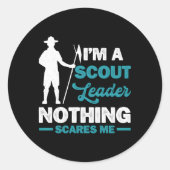 Scoutlezer Ronde Sticker (Voorkant)