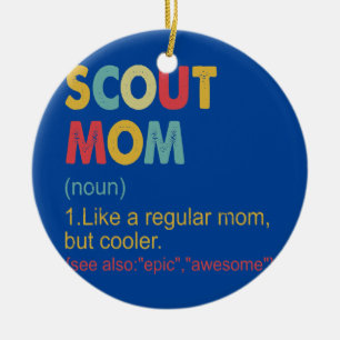 Scoutmoeder Definitie Vintage Grappige Scoutmoeder Keramisch Ornament