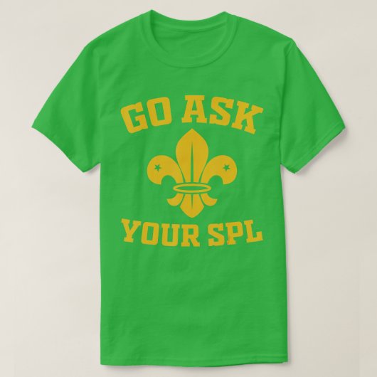 Scoutroop Vraag je SPL Hiking Scouting T-shirt (Design voorkant)