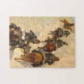 Scouts die de berg Frederic Remington beklimmen Legpuzzel (Horizontaal)