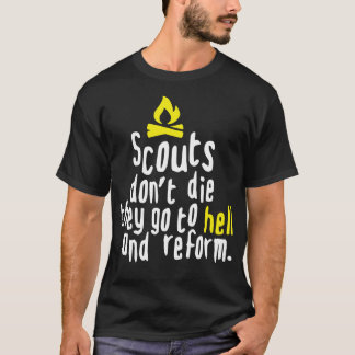 SCOUTS DONT DIE white T-shirt