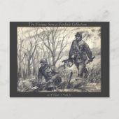 Scouts graven in briefkaart (Voorkant)