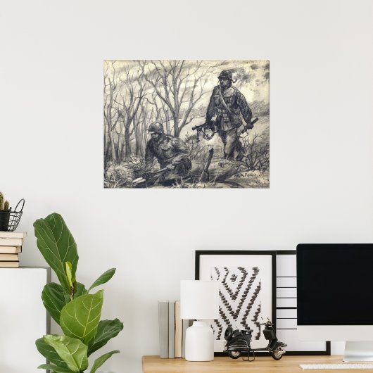 Scouts graven in poster (Thuiskantoor)