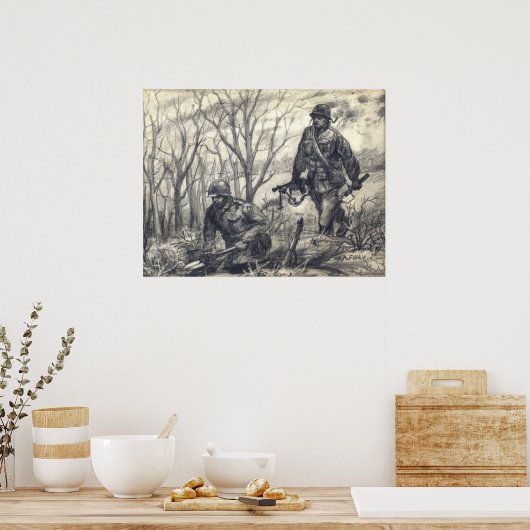 Scouts graven in poster (Keuken)