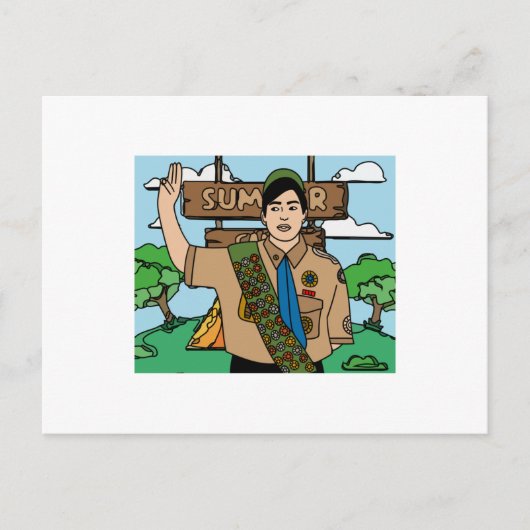 Scouts Survival Natuur Natuur Briefkaart (Voorkant)