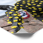 Scoutsbeeld Buffalo Bill eer 100 jaar Cody WY Poster (Hoek)