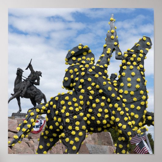 Scoutsbeeld Buffalo Bill eer 100 jaar Cody WY Poster (Voorkant)