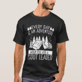 Scoutsleider Avontuur Scouting Tours T-shirt (Voorkant)