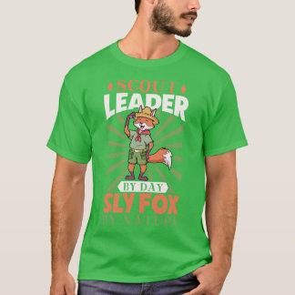 Scoutsleider per dag Sly fox van natuur Cub Master T-shirt