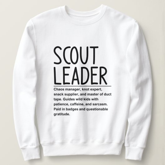 Scoutsleider Trui (Design voorkant)