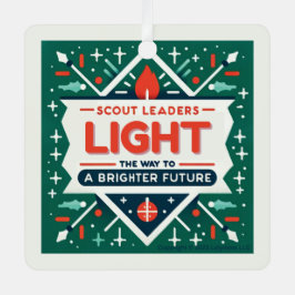 Scoutsleiders bouwen een helderder toekomstig Orna Metalen Ornament