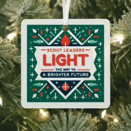 Scoutsleiders bouwen een helderder toekomstig Orna Metalen Ornament