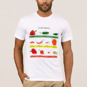 Scoville Heat Units Chili Pepper Chart T-shirt (Voorkant)