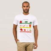 Scoville Heat Units Chili Pepper Chart T-shirt (Voorkant volledig)
