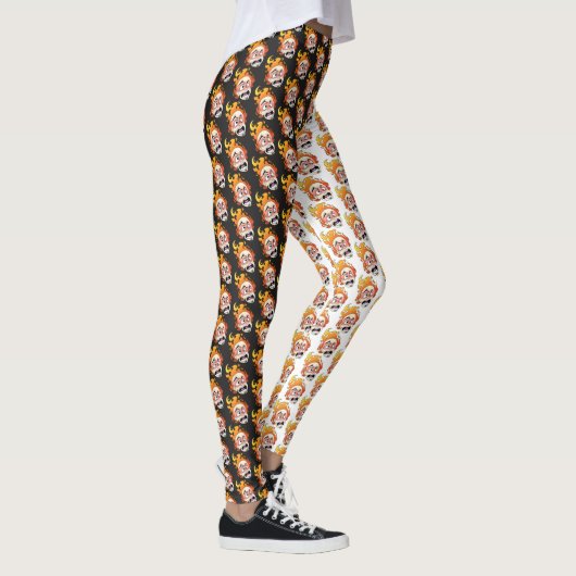 Scovillelicous Fire Head All-Over-Print Leggings (Rechts)