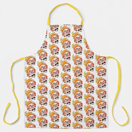 Scovillelicous Fire Head All-Over Print Schort (Voorkant)