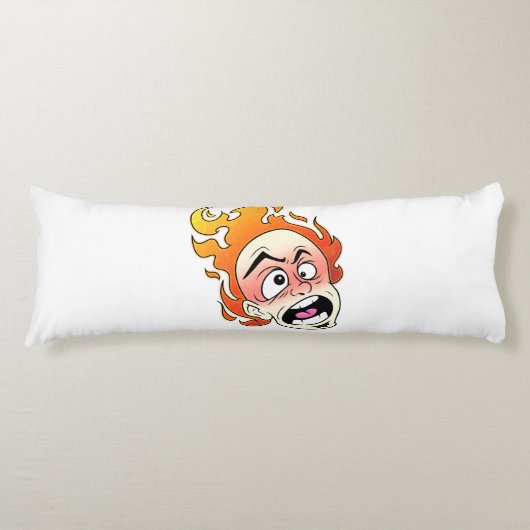Scovillelicous Fire Head Body Kussen (Voorkant)