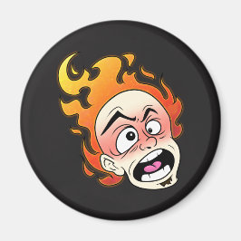 Scovillelicous Fire Head Circle Magnet