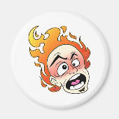 Scovillelicous Fire Head Circle Magnet (Voorkant)