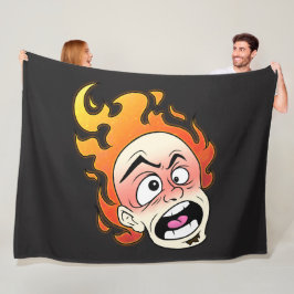 Scovillelicous Fire Head Fleece Deken, Alle maten