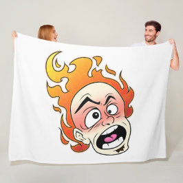 Scovillelicous Fire Head Fleece Deken, Alle maten