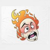 Scovillelicous Fire Head Fleece Deken, Alle maten (Voorkant (Horizontaal))