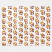 Scovillelicous Fire Head Fleece Deken, Alle maten (Voorkant (Horizontaal))