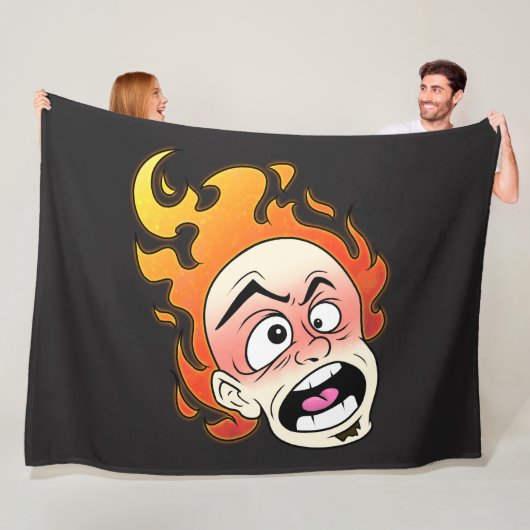 Scovillelicous Fire Head Fleece Deken, Alle maten Deken (In situ)