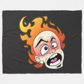 Scovillelicous Fire Head Fleece Deken, Alle maten Deken (Voorkant (Horizontaal))