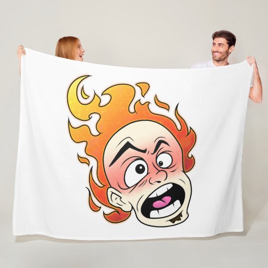 Scovillelicous Fire Head Fleece Deken, Alle maten Deken (In situ)