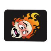 Scovillelicous Fire Head Flexibele fotomagneet Magneet (Horizontaal)