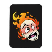 Scovillelicous Fire Head Flexibele fotomagneet Magneet (Verticaal)