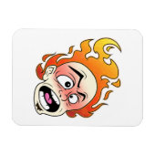 Scovillelicous Fire Head Flexibele fotomagneet Magneet (Horizontaal)