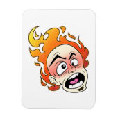 Scovillelicous Fire Head Flexibele fotomagneet Magneet (Verticaal)