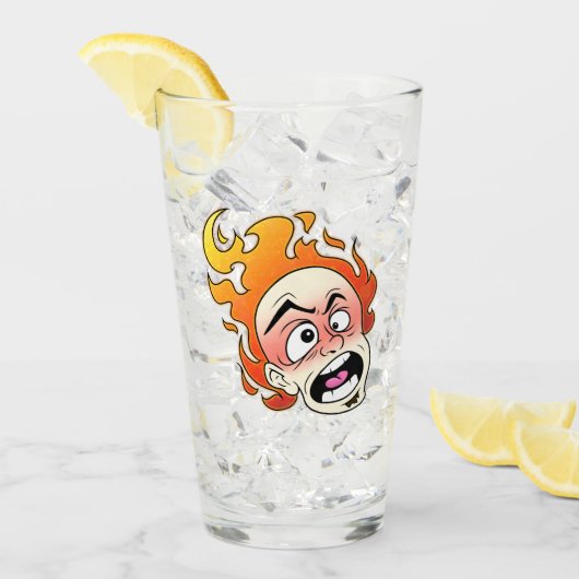Scovillelicous Fire Head glazen beker (Voorkant ijs)