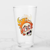 Scovillelicous Fire Head glazen beker (Voorkant)