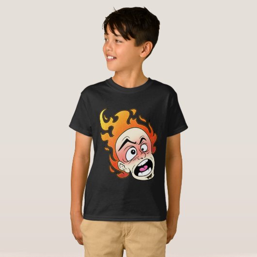 Scovillelicous Fire Head Kinderen Basic T-shirt (Voorkant volledig)
