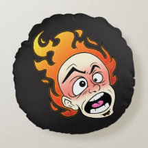 Scovillelicous Fire Head Rond Kussen