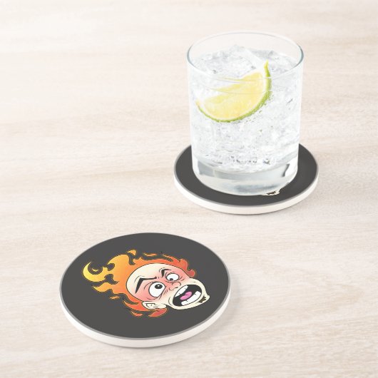 Scovillelicous Fire Head Sandstone Onderzetter (Zijkant)