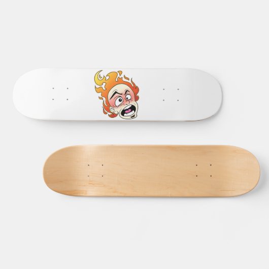 Scovillelicous Fire Head Skateboard Deck (Horizontaal)
