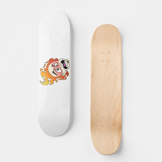 Scovillelicous Fire Head Skateboard Deck (Voorkant)