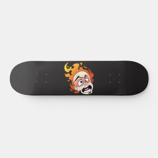 Scovillelicous Fire Head Skateboard Deck (Horizontaal)